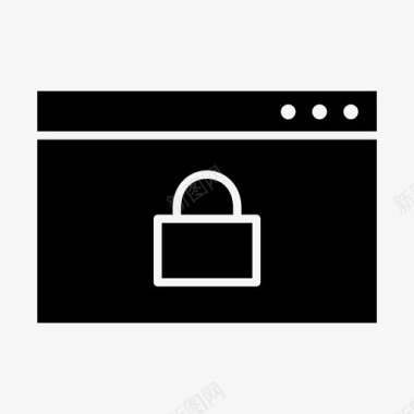 浏览器锁在线浏览器挂锁图标图标