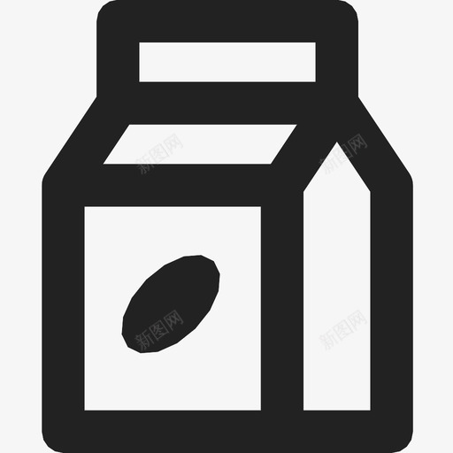 牛奶盒子饮料图标svg_新图网 https://ixintu.com 健康饮料 牛奶 牛奶盒 盒子 饮料