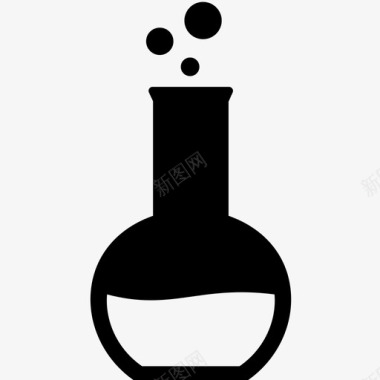 佛罗伦萨烧瓶瓶子化学图标图标