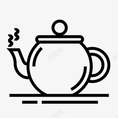 茶壶饮料水壶图标图标