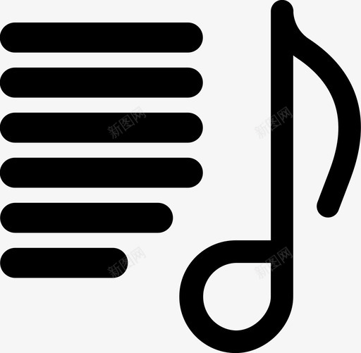 音乐播放列表音频流派图标svg_新图网 https://ixintu.com 歌曲 流派 音乐播放列表 音频