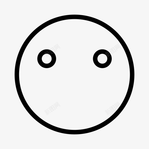 表情符号脸空洞图标svg_新图网 https://ixintu.com 空洞 脸 表情符号 表情符号脸