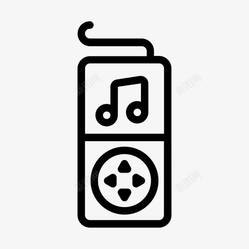 音乐播放器mp3声音图标svg_新图网 https://ixintu.com mp3 声音 用户界面 音乐和声音 音乐播放器