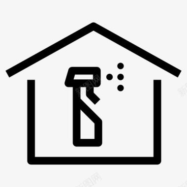 房屋清洁清洁工家务图标图标