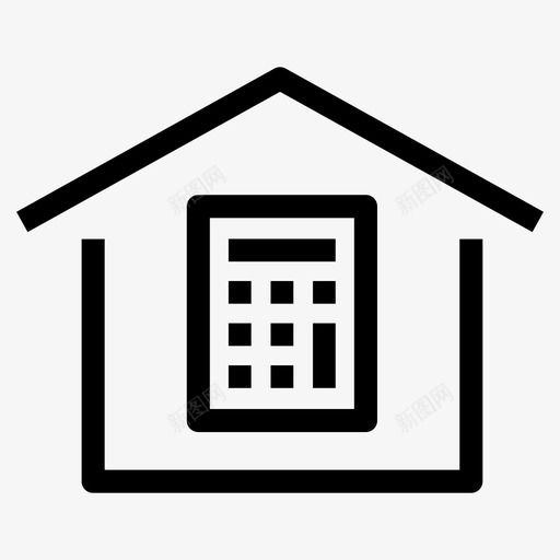 房子预算成本开支图标svg_新图网 https://ixintu.com 开支 成本 房子二 房子预算 税收 财产