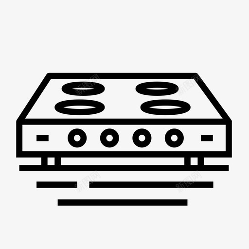 炉子烹饪煤气灶图标svg_新图网 https://ixintu.com 厨房 厨房2 厨房灶 炉子 烹饪 煤气灶