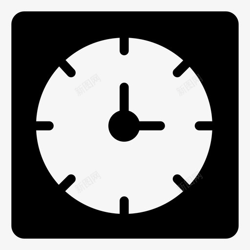 时钟商务时间表图标svg_新图网 https://ixintu.com 商务 手表 时钟 时间 时间表 购物电子商务字形图标