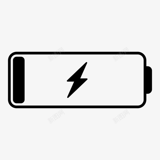 低电池充电锂智能手机图标svg_新图网 https://ixintu.com 低电池充电 智能手机 锂