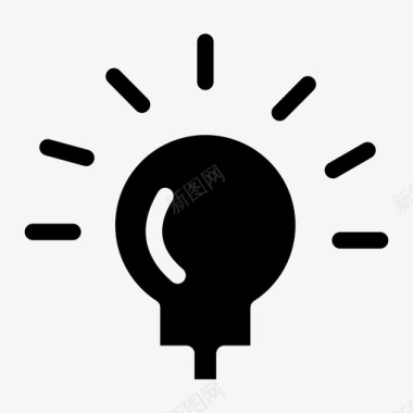 思想电照明图标图标