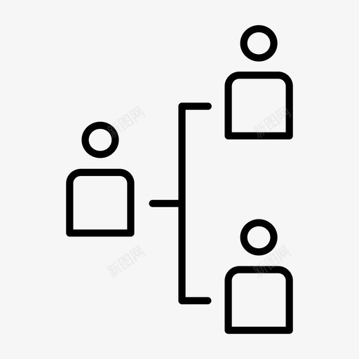 层级业务公司图标svg_新图网 https://ixintu.com 业务 公司 团队 层级 结构