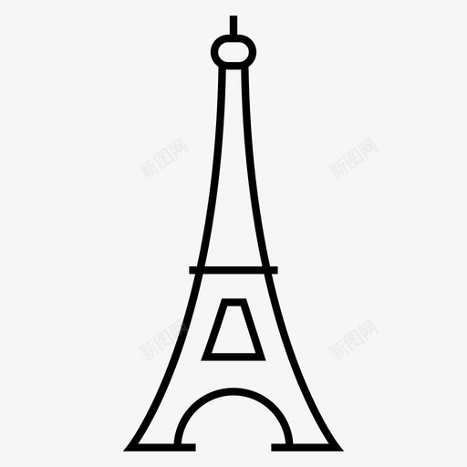 法国大厦埃菲尔铁塔图标svg_新图网 https://ixintu.com 埃菲尔铁塔 大厦 旅游 欧洲 法国 法国领土图