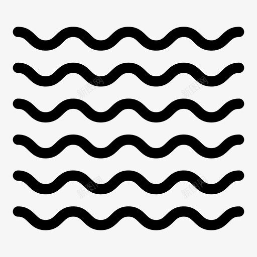 海浪海洋图案图标svg_新图网 https://ixintu.com 图案 水 海洋 海浪
