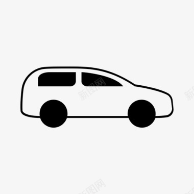 汽车小汽车轻型汽车图标图标