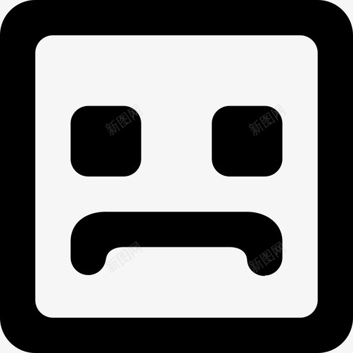 emoji_sad_square_round [#437]svg_新图网 https://ixintu.com emoji_sad_square_round [#437]