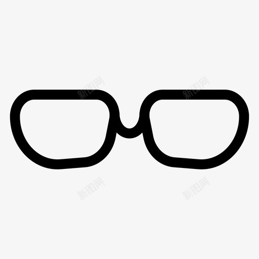 眼镜商务时尚图标svg_新图网 https://ixintu.com 商务 时尚 眼镜 美容和水疗系列图标第一卷