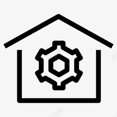 房屋维修效率住宅图标图标