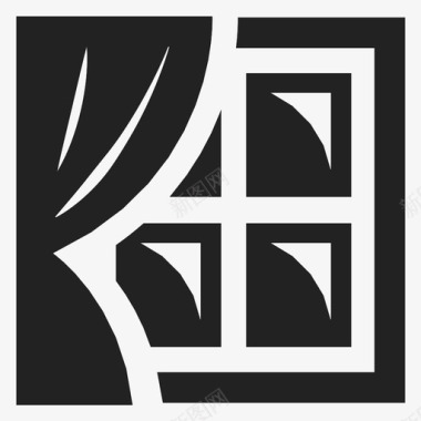 窗户窗帘盘子图标图标