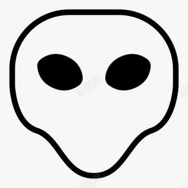 无脸外星人表情符号韩娜表情符号外星人版图标图标