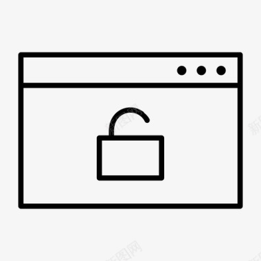解锁浏览器浏览器通知互联网浏览器图标图标