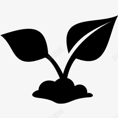 植物生态叶图标图标