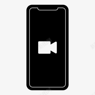 iphonex视频苹果摄像头图标图标