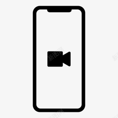 iphonex视频苹果摄像头图标图标