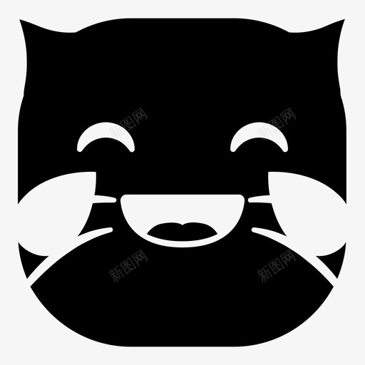 猫笑下降表情符号图标svg_新图网 https://ixintu.com 下降 猫笑 表情符号 韩娜表情猫版