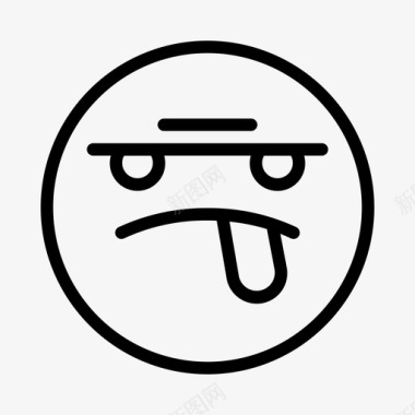表情符号愤怒失望图标图标