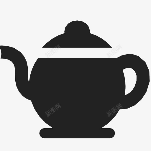 茶壶水壶餐具图标svg_新图网 https://ixintu.com 水壶 茶壶 餐具