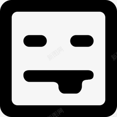 emoji_tongue_sticking_out _square_round [#442]图标