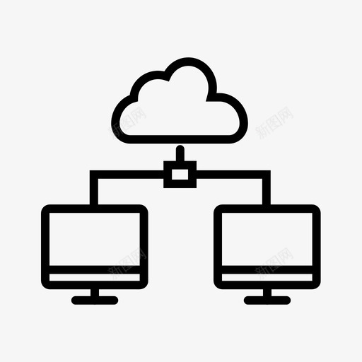 云网络云计算云存储图标svg_新图网 https://ixintu.com 云存储 云网络 云计算 数据中心 物联网 网络服务器 通信