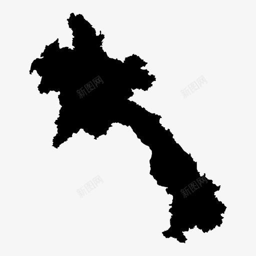 老挝地图亚洲东方图标svg_新图网 https://ixintu.com 东方 亚洲 国家 老挝地图 远东