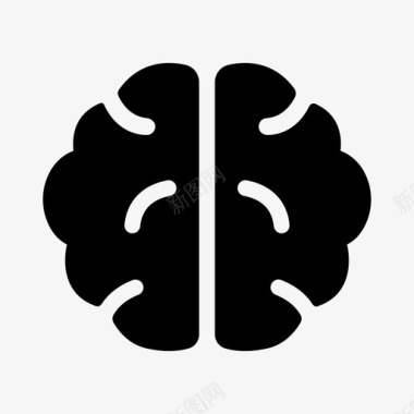 大脑身体部分智能图标图标