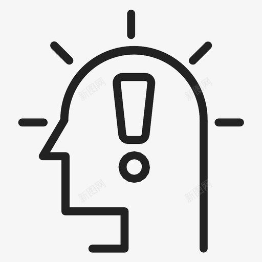 思考感叹号业务感叹号图标svg_新图网 https://ixintu.com 业务 头部 思考感叹号 感叹号 新想法