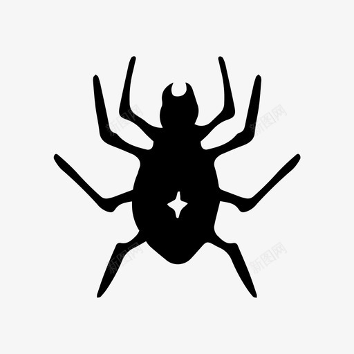 恐怖蜘蛛涂鸦绘画图标svg_新图网 https://ixintu.com 万圣节涂鸦 恐怖蜘蛛 涂鸦 绘画