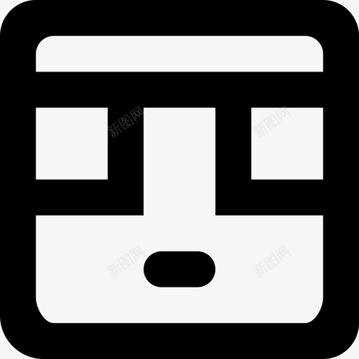 emoji_neutral_square_round_glasses [#444]svg_新图网 https://ixintu.com emoji_neutral_square_round_glasses [#444]