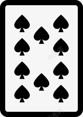 十黑桃纸牌玩牌图标图标