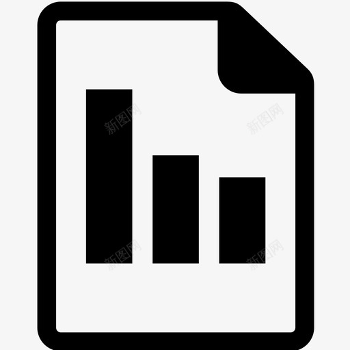 文件条形图数据图标svg_新图网 https://ixintu.com 办公室 数据 文件 文件图标4 文档 条形图 纸张