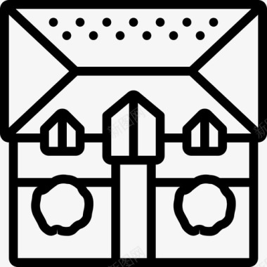 房屋平面图建筑结构图标图标