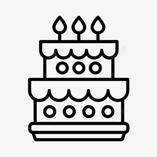 蛋糕蜡烛食物图标svg_新图网 https://ixintu.com 新年 聚会 蛋糕 蜡烛 除夕 食物
