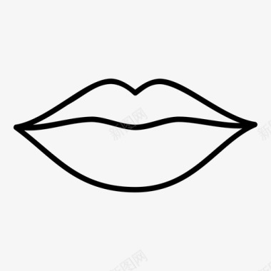 嘴唇女性嘴唇亲吻图标图标