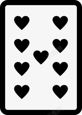 九颗红心牌玩图标图标