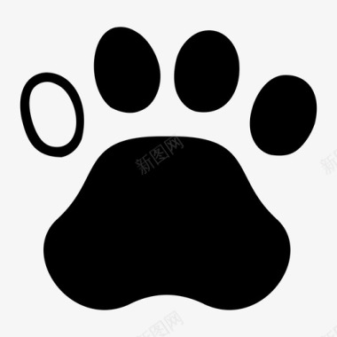 爪子动物足迹爪子印图标图标