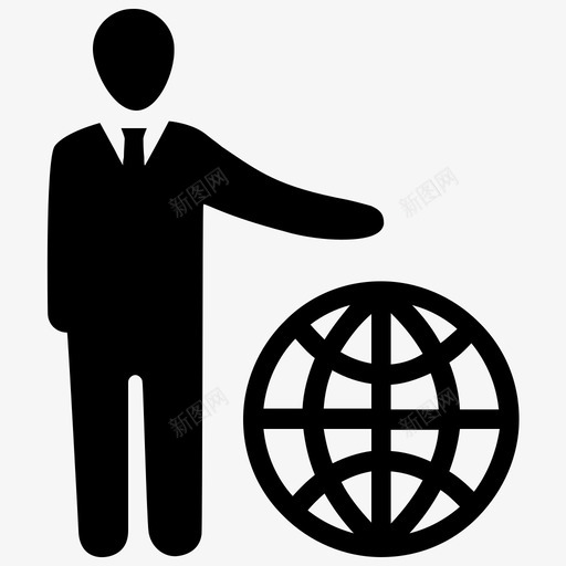 全球业务通信全球通信图标svg_新图网 https://ixintu.com 专家 业务管理 全球业务 全球通信 通信