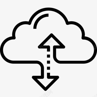 云存储计算互联网图标图标