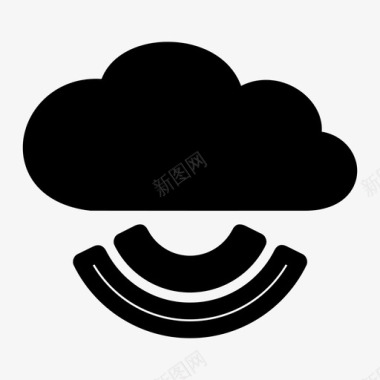 wifi云云计算互联网图标图标