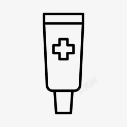 正畸牙膏牙膏防腐剂乳霜图标高清图片
