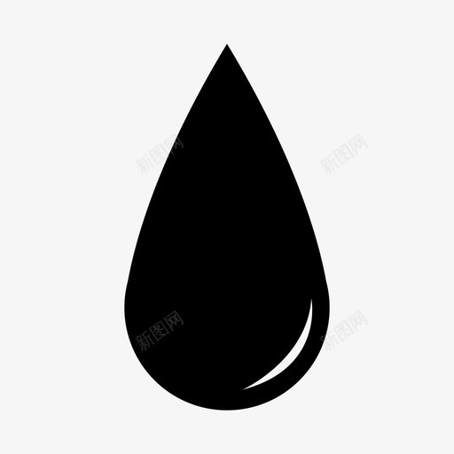 一滴水液体湿的图标svg_新图网 https://ixintu.com 一滴水 液体 湿的