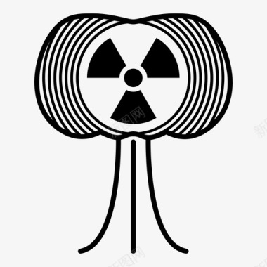 原子弹邪恶爆炸图标图标