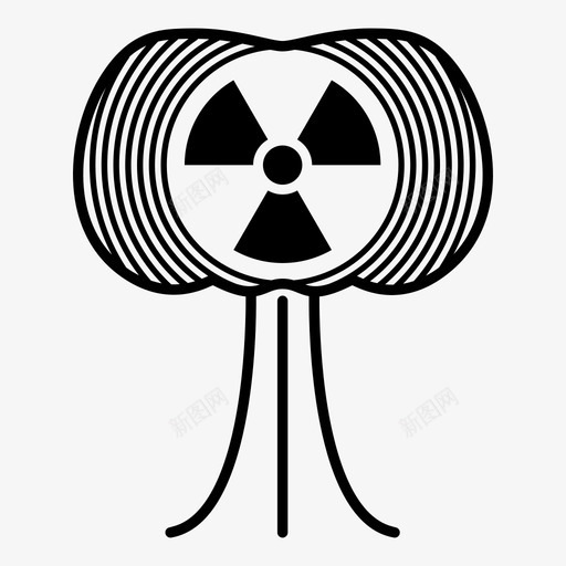 原子弹邪恶爆炸图标svg_新图网 https://ixintu.com 原子弹 双峰 双峰回归 核 爆炸 邪恶